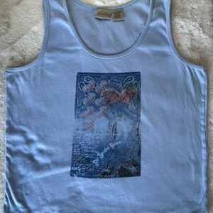 St. John's Bay Light Blue Tank Top